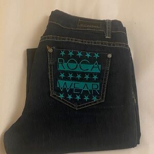 Vintage Rocawear Jeans with Teal Accents